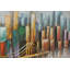 Handmade Traditional Buildings & Architecture Wall Decor on Metal