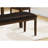 Bench, 48" Rectangular, Dining Room, Entryway, Hallway, Kitchen, Upholstered, Wood, Brown Solid Wood, Brown Leather-Look, Transitional