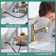Console Single-handle Bathroom Faucet with Drain Assembly