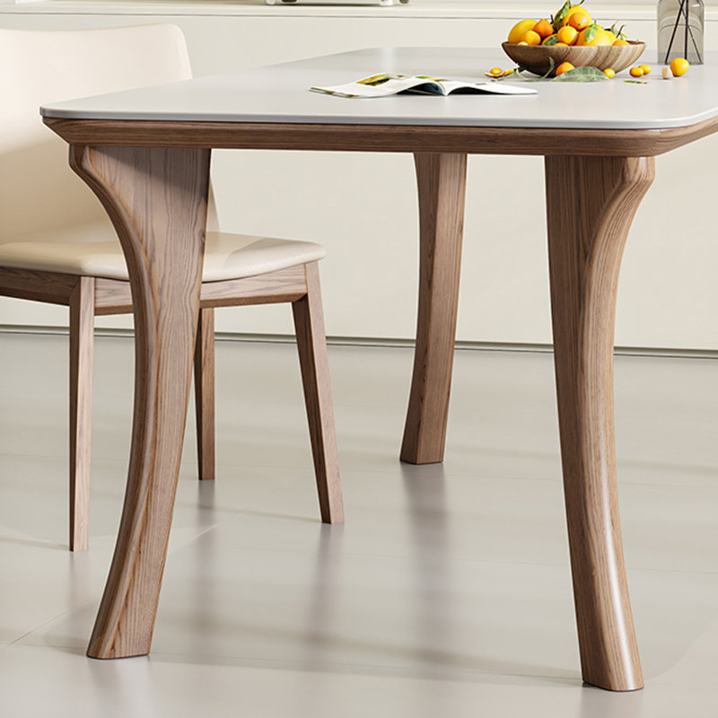 Modern minimalist dining table, 29.53"H x 55.12"L x 31.5"W