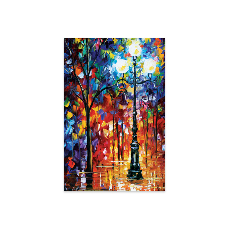 Lumière dans l'allée sur plastique / acrylique par Leonid Afremov, peinture