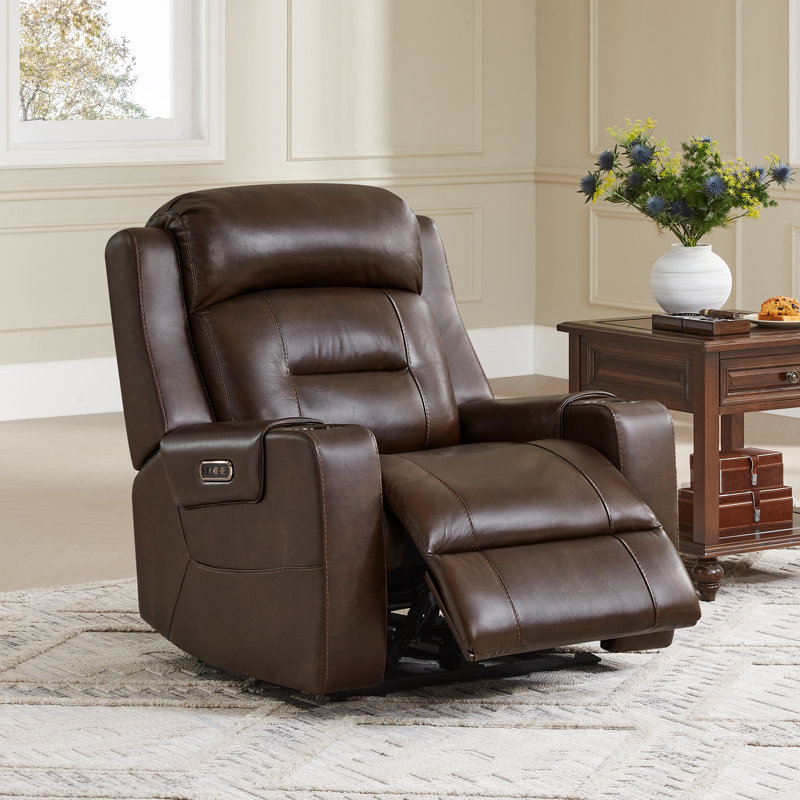 Très grand fauteuil inclinable électrique Olathe, Brun