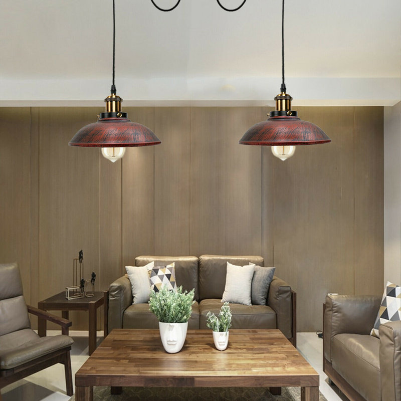 Hinkle 2 - Light Cluster Pendant, Rustic Red
