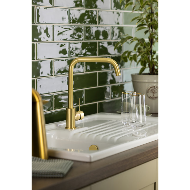 Abode Designs Vigour Kitchen Faucet, Brushed Brass