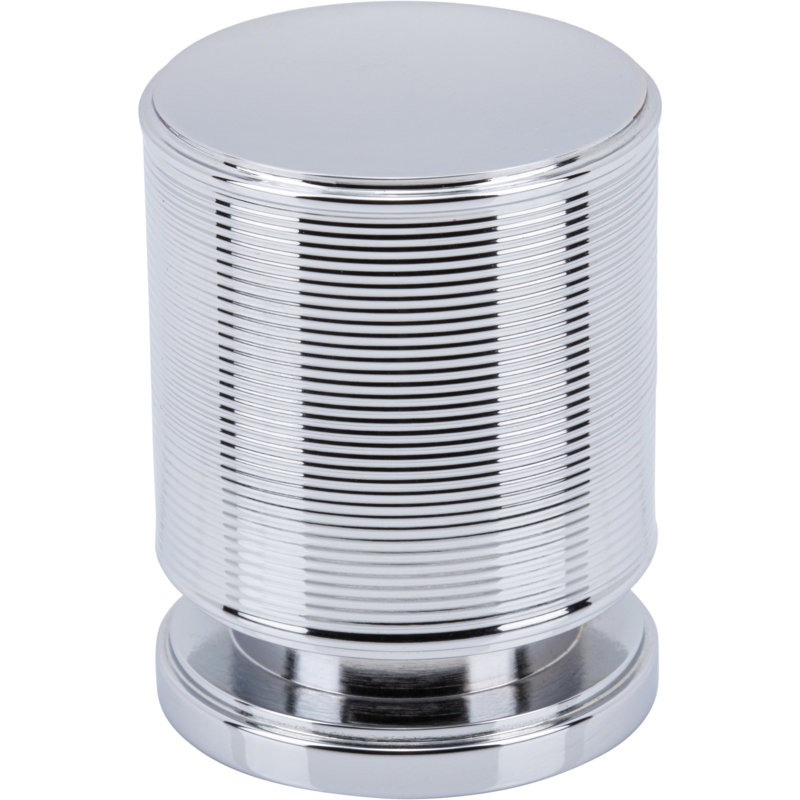 Vibe 1 1/4" Diameter Cylindrical Knob, Polished Chrome