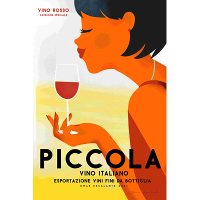 Vino Rosso II par Omar Escalante - impression