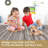 Large Area Rug 9x12 Traditional Ombre Rugs Washable Dining Room Rugs Farmhouse Non-Shedding Rugs with Rubber Backing Printed Braid Floor Carpet for Living Room Nursery, Grey+Camel-451109790