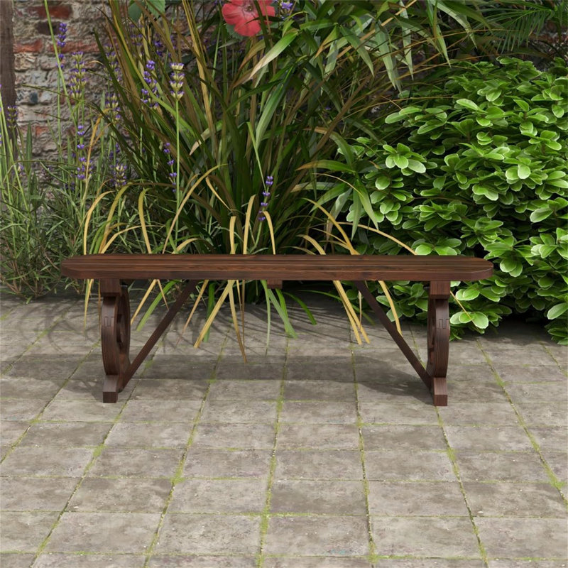 Manufactured Wood Wood Outdoor Bench