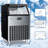 200 Lb. Daily Commercial ice maker 55lbs Storage Bin，Automatic cleaning function