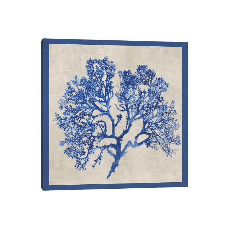 Cobalt Coral I by Aimee Wilson - Wrapped Canvas Print, 93.98 cm H x 93.98 cm W x 1.91 cm D