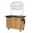Mobile Science Cart with External Drawers, Pegboard, Sink, Whiteboard/Mirror