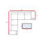 Canapé modulaire en osier pour l'extérieur entièrement assemblé avec coussins résistants aux intempéries-869076146