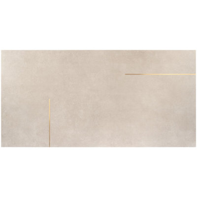 Lines Brass Inlay 24X48 Matte Porcelain Tile