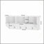 Portemanteau mural en MDF avec 4 crochets doubles-1277768222
