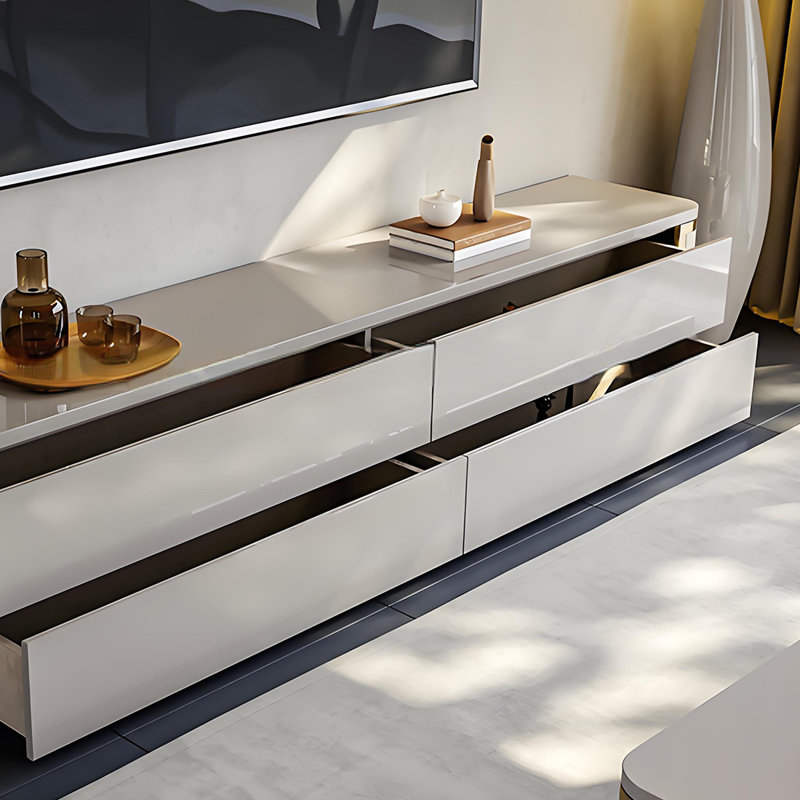 Meuble télé avec tiroirs de rangement Modern, H 21,65 po x L 86,61 po x l 15,74 po
