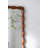 Mid-Century Wall-Mounted Mirror with Solid Wood Frame