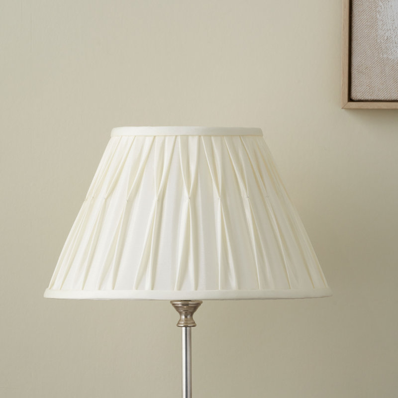 Ervin Empire Lamp Shade, 17.5"H x 25"W x 25"D, Cream