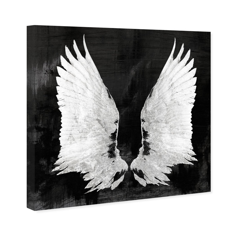 " My Night Wings " Painting Print, 16" H x 16" W x 1.5" D, Wrapped Canvas
