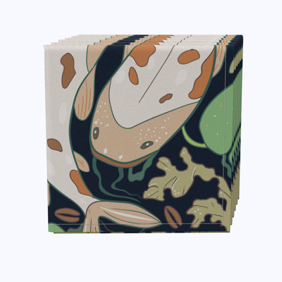 Acil 100% Cotton Abstract Square Napkin