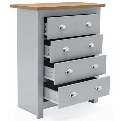 Eldora 79 cm W Chest of 5 Drawers