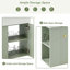 Meuble-lavabo flottant 21,6 po avec lavabo en céramique, rangement à gauche-2118194814