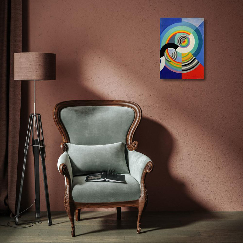 "Rhythm N ° 3" par Robert Delaunay - Art mural sur toile tendue avec châssis, H 18 po x l 14 po