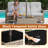 Square Wicker/Rattan Outdoor Coffee Table With Umbrella Hole-1057433642
