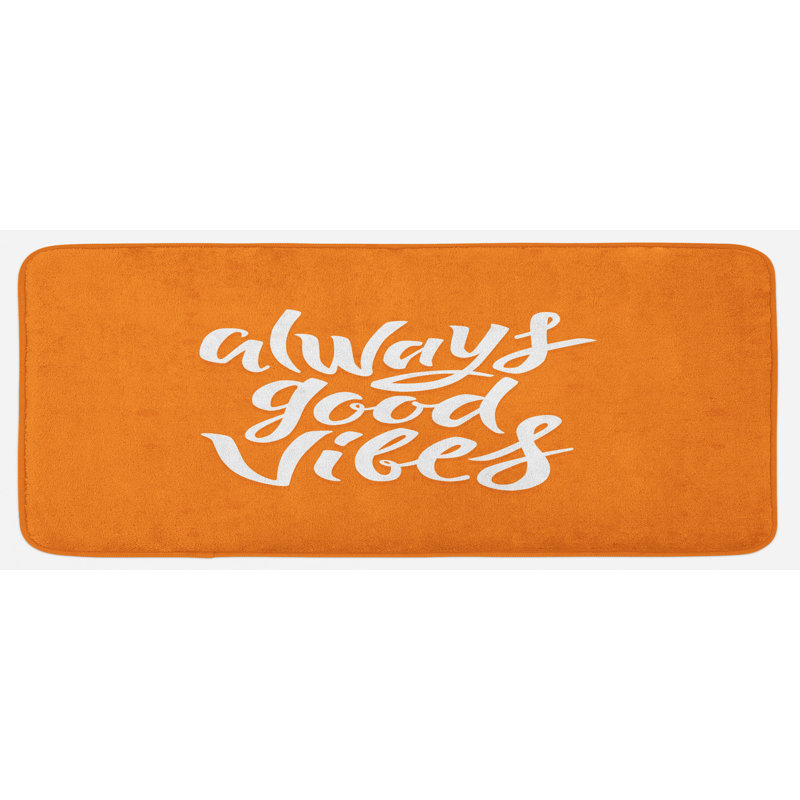 Tapis de cuisine à motif à la main