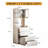 3-In-1 Vanity Table With Led Mirror Storage Stool, Flip Top Makeup Dressing Table With Adjustable Lights, 5 Storage Spaces Cosmetic Organizer For Bedroom