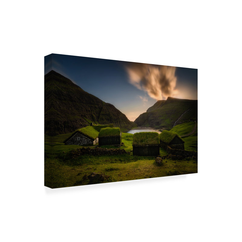 Art sur toile, Wojciech Kruczynski Saksun Village, H 16 po x l 24 po
