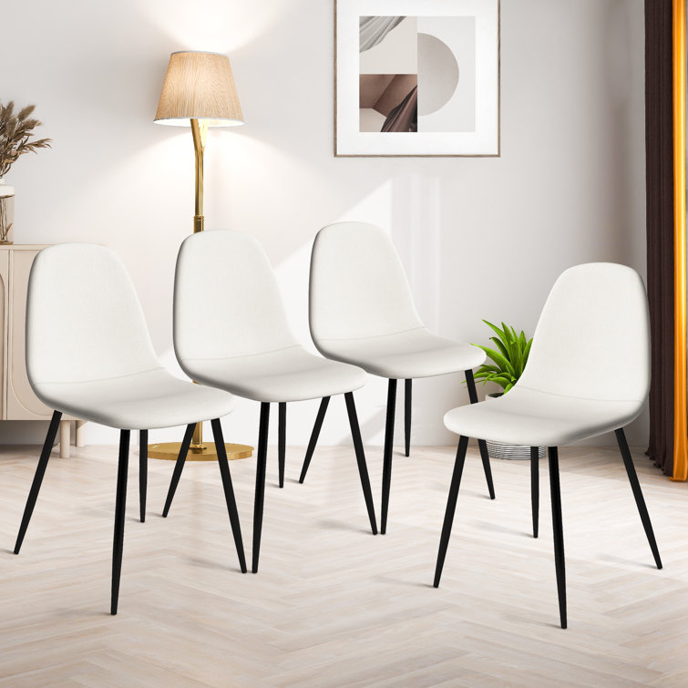 4-Count Upholstered Side Dining Chairs (Terry Fabric Beige)
