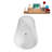 75" Streamline Soaking Matte White Freestanding Tub and Tray With Drain-101698389