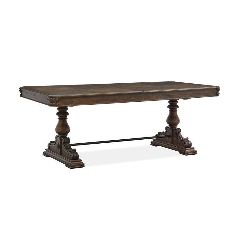 Lauren-Marie Extendable Pine Solid Wood Dining Table