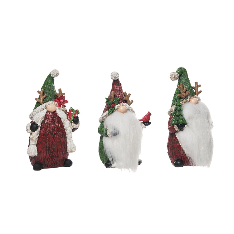  Ensemble de 3 décorations de Noël en résine