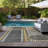 Washable Geometric Indoor / Outdoor Rug-1316618617