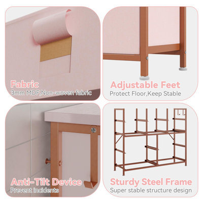 Commode 10 tiroirs pour chambre à coucher