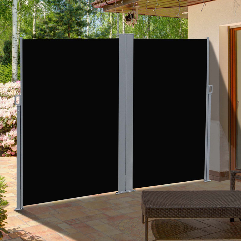 Auvent de patio rétractable polyvalent pour plus d'intimité et de protection solaire
