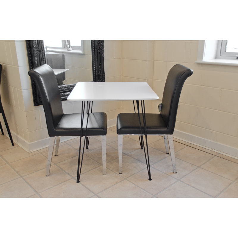 Maguire 2 - Person Dining Set, Black