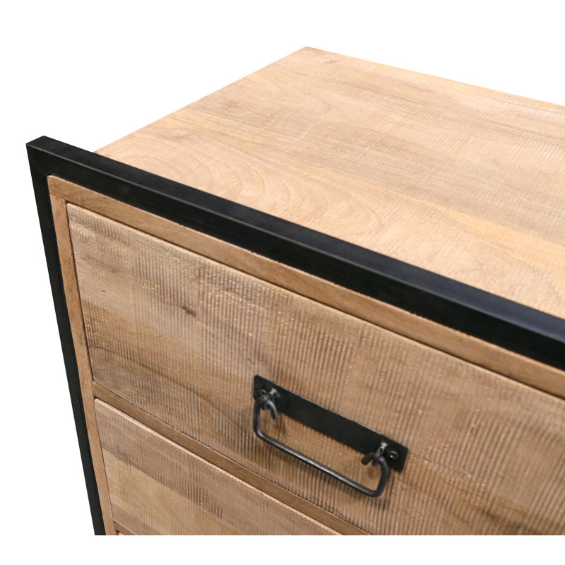 Farber Solid Wood 55cm W 5 - Drawer Chest of Drawers