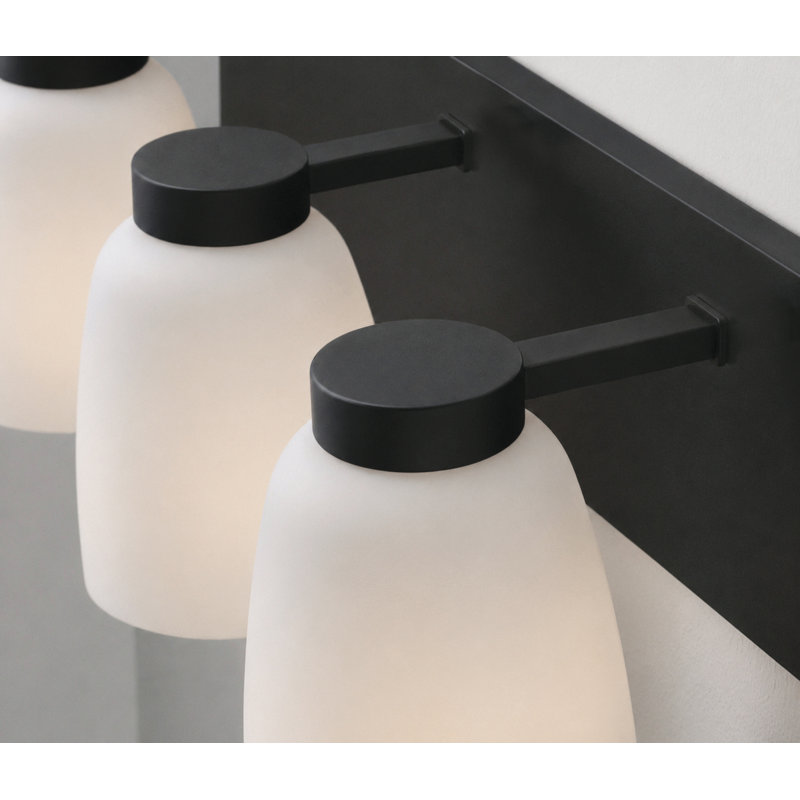 2 - Applique murale pour salle de bain, Black, 2