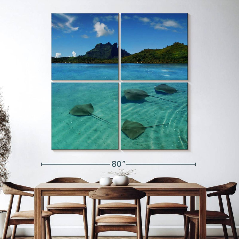 Brampt Bora Bora Stingrays, 74'' H x 74'' W
