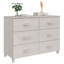 Berning Solid Wood 113 cm W Chest of 6 Drawers-283977290