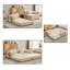 Canapé-lit modulaire en chenille de 78 po de largeur, canapé-lit modulaire convertible 3-en-1 avec mousse à haute densité, sans assemblage, beige-1635840184