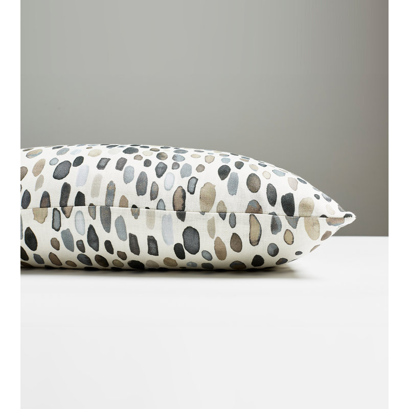 Jamboree Linen Lumbar Pillow Cover & Insert, Gray