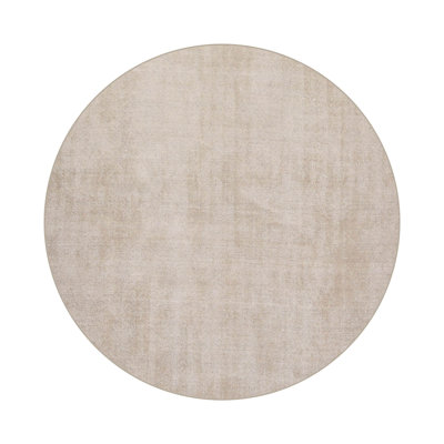 Tapis taupe touffeté à la main de style oriental texturé contemporain