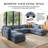 31.5" Heffernan Accent Chair Modular Sectional Sofa-118025935