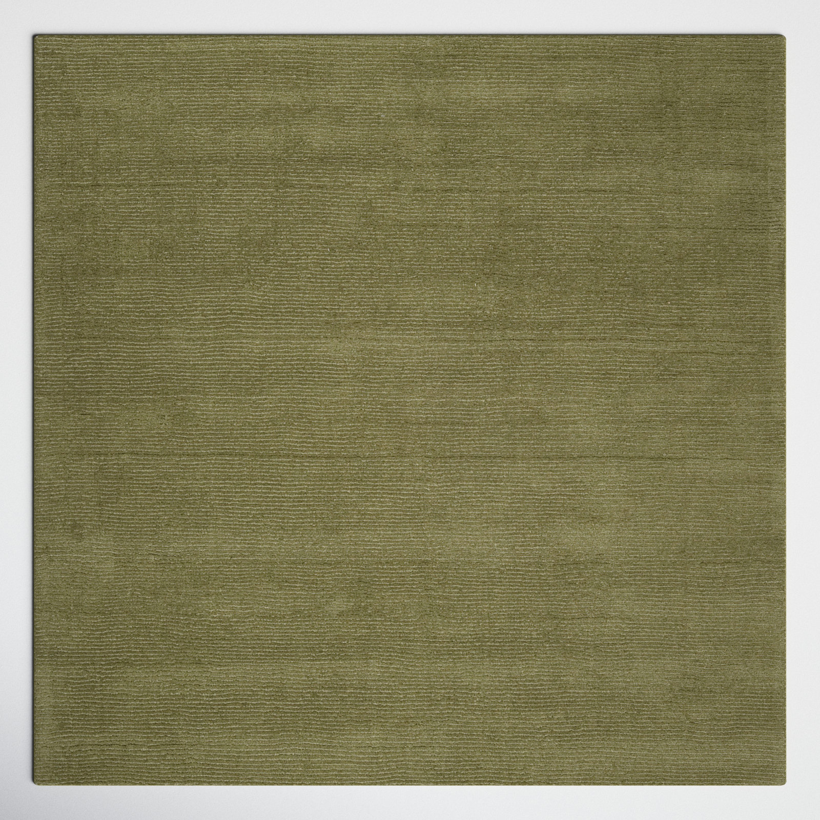 Crowe Sage Hand-Loomed Wool Rug, Square 8'