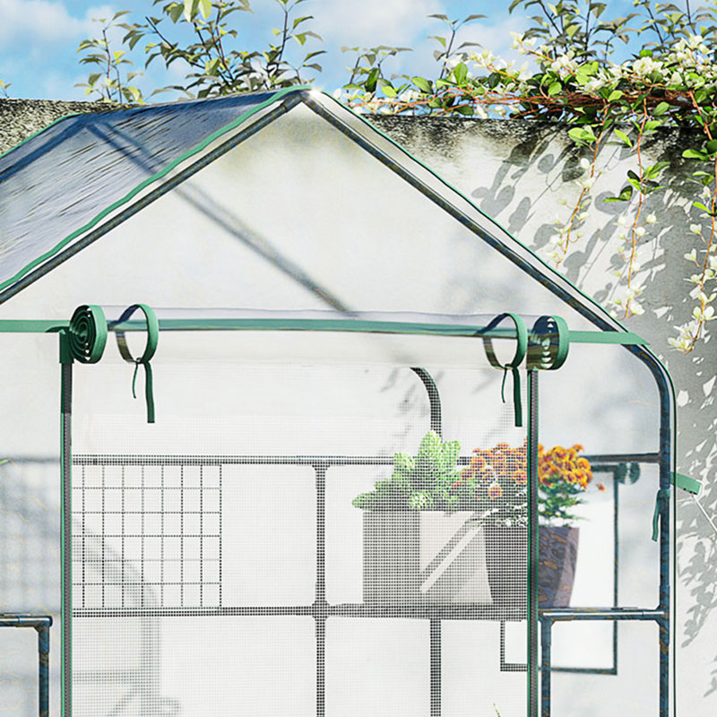 Walk-In Greenhouse - 3 6 Shelves, Plants From Cold & Rain, Trellis, Mesh Screens, For Mini Outdoor Use Door Windows, Plant Control Heat Humidity