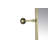 Antique Metal Framed Rectangle Wall Mirror
