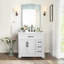Auben 36" Bathroom Vanity With Engineered Marble Top-140624879